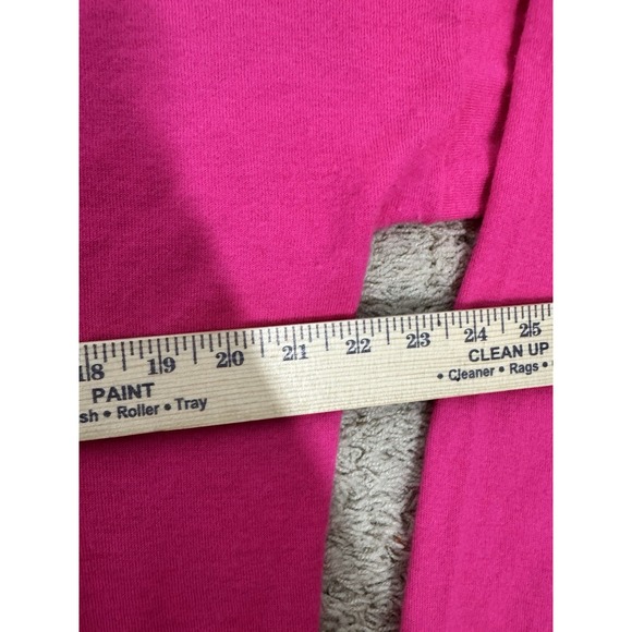 Allude Women's Cashmere V-Neck Long Sleeve Pullover Sweater Size L Hot Pink Cozy - Picture 7 of 9